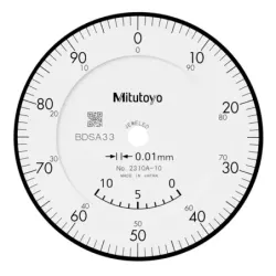 Úchylkoměr, ploché zad. víčko,  typ ISO