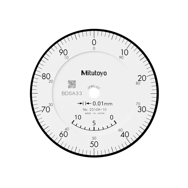 Úchylkoměr, ploché zad. víčko,  typ ISO