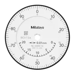 Úchylkoměr, ploché zad. víčko,  typ ISO