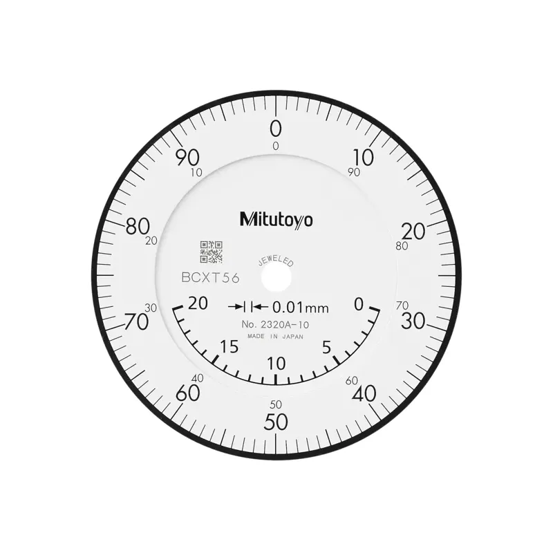 Úchylkoměr, ploché zad. víčko,  typ ISO