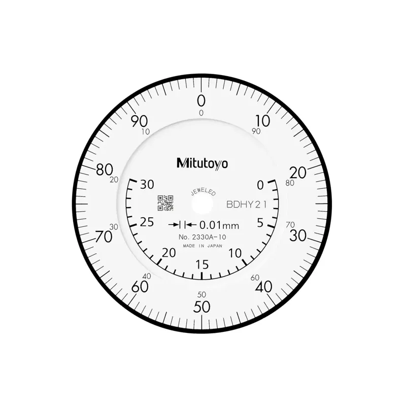 Úchylkoměr, ploché zad. víčko,  typ ISO