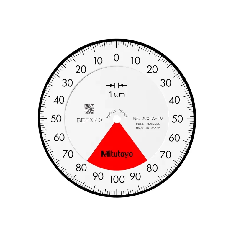 Úchylkoměr, ploché zad. víčko,  typ ISO