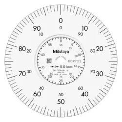 Číselníkový úchylkoměr, zadní víčko s okem, ISO provedení