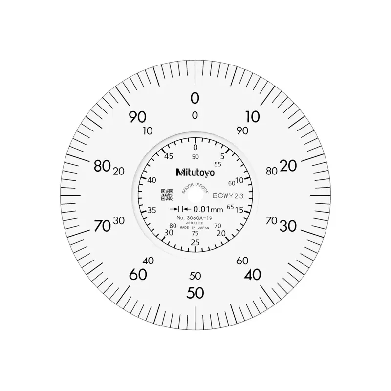 Číselníkový úchylkoměr, zadní víčko s okem, ISO provedení