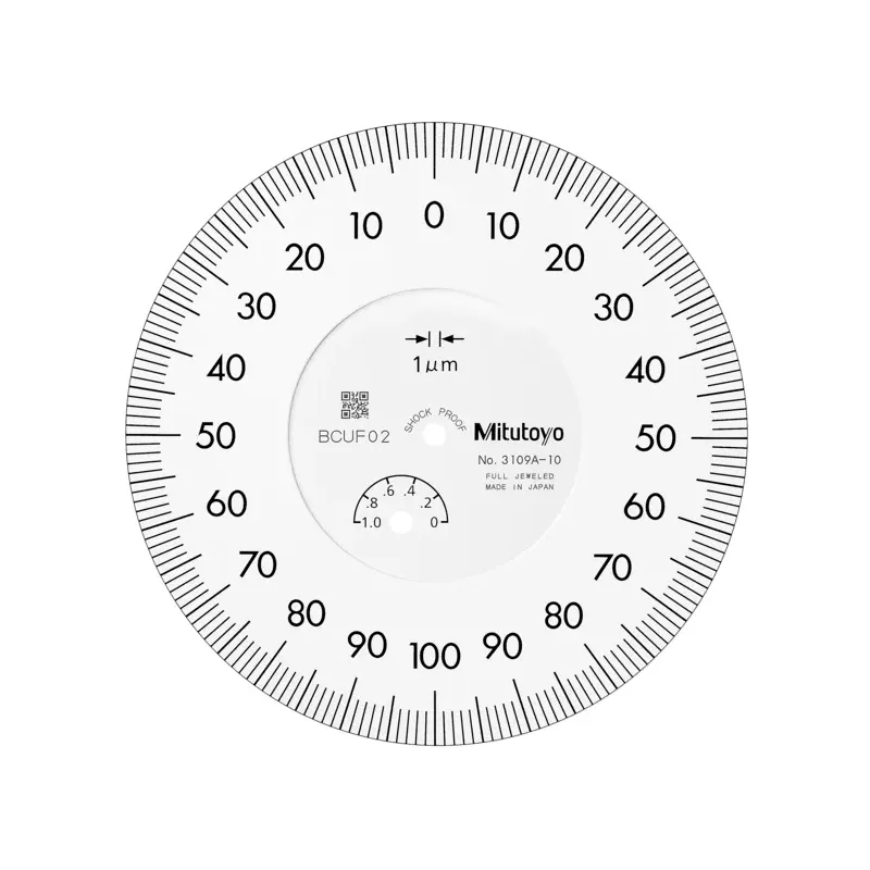 Úchylkoměr, ploché zad. víčko,  typ ISO