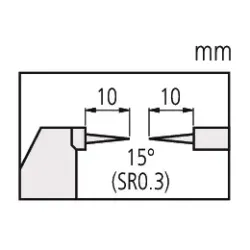 DIGIMATIC Digitální třmenový mikrometr s úhlem 15°