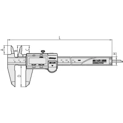 Posuvné měřítko digitální 200mm, ABS, Mitutoyo 500-182-30