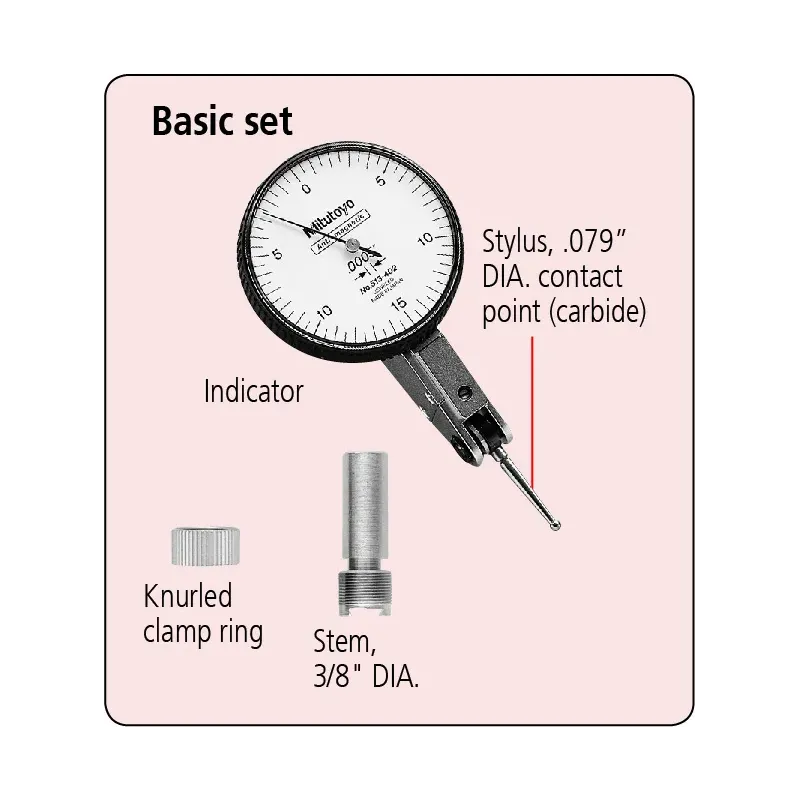 Dial Test Indicator, Horizontal, Compact