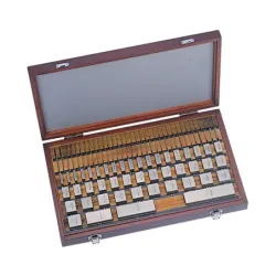 Gauge Block Set, Metric, Ins. Cert.,ASME