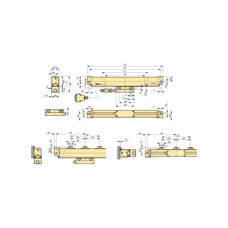 Lineární pravítko AT103