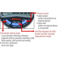 Digitální úchylkoměr  12,7mm/0,0005 mm