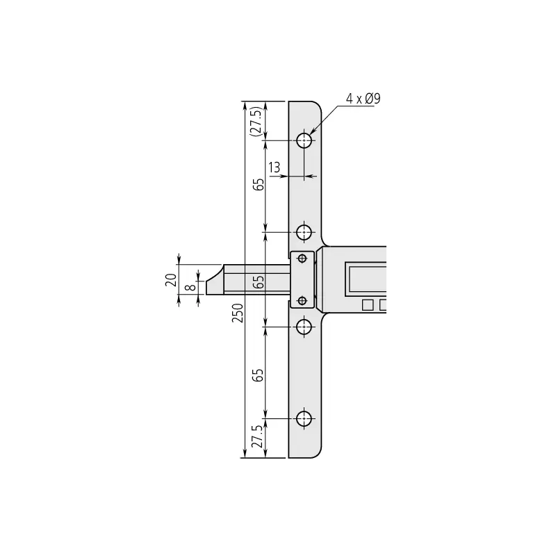 Digital ABS Depth Gauge, Inch/Metric