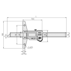 Digital ABS Depth Gauge, IP67