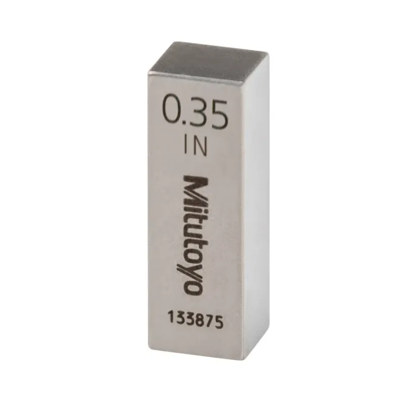 Koncová měrka, palcová, kontrolní cert.