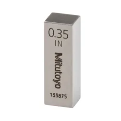 Koncová měrka, palcová, kontrolní certifikát