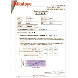 Gauge Block, Calibrated CTE, ISO