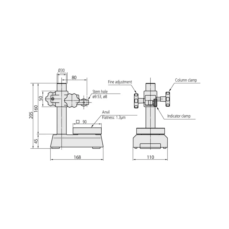 Stojánek pro úchylkoměry