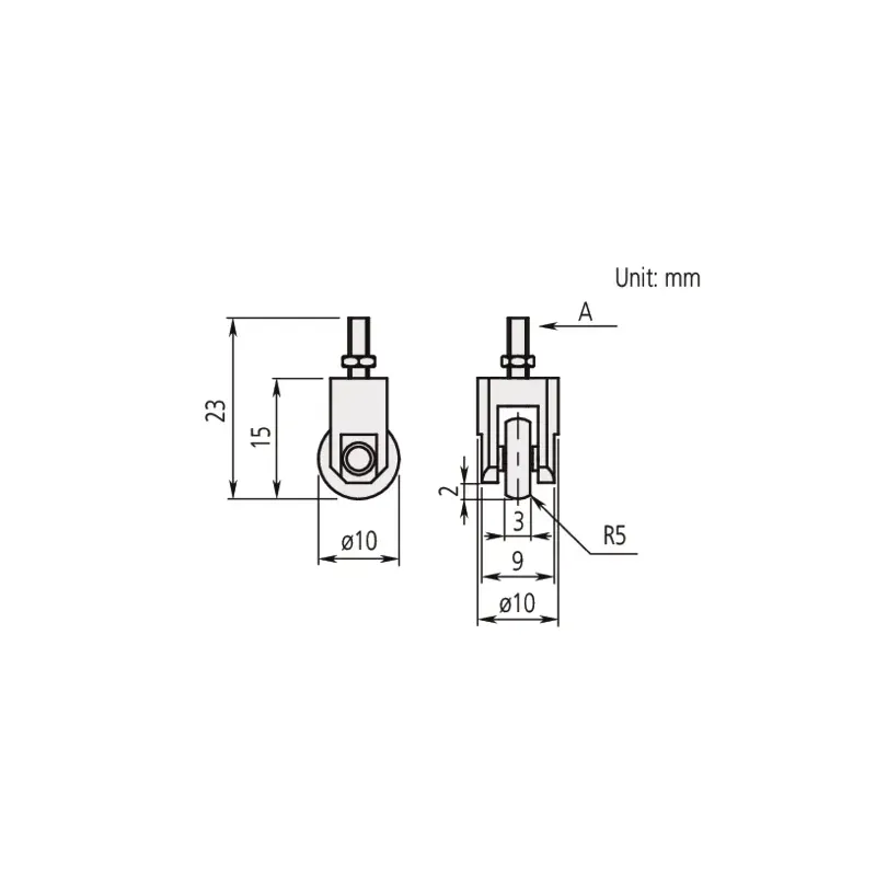 Contact Element Roller Point, 4-48UNF