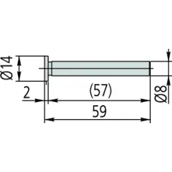 Talířkový měřicí dotek (souosé provedení)