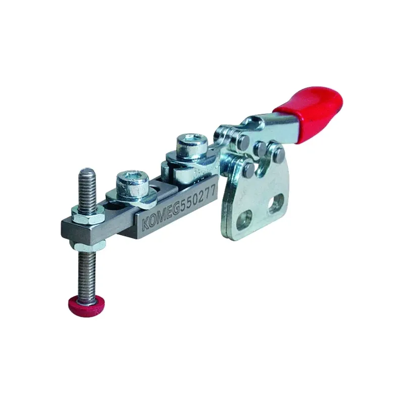 Toggle clamp, slidable clamping position