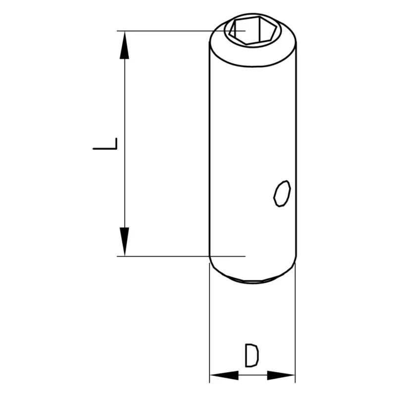 Threaded bolt M6 x 25 mm