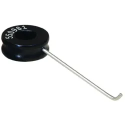 Spring clip with bent tip, A:30° L:19 mm