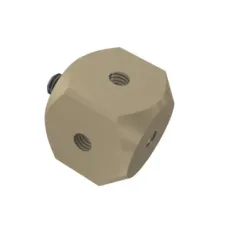 Cubical stylus holder M5 titanium