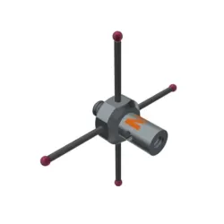 4-way stylus M2 ruby ball Ø1,0mm