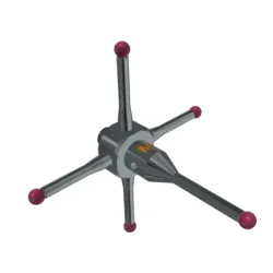 4-way stylus M3  ruby ball Ø2,0mm