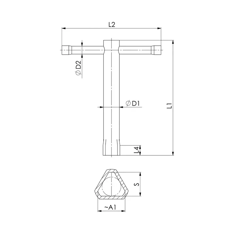 Klíč nástrčný trojhranný M4 Format • Vtools.cz
