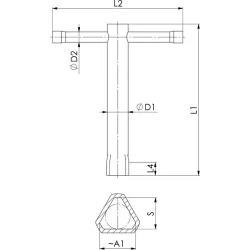 Klíč nástrčný trojhranný M12 Format • Vtools.cz