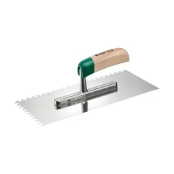 Čepel hladicího hladítka dvouzubá, 6x 6 mm, nerezová ocel, 280 x 130 mm • Vtools.cz