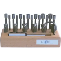 Sada záhlubníků s vodicím čepem a vnitř. chl., GFS