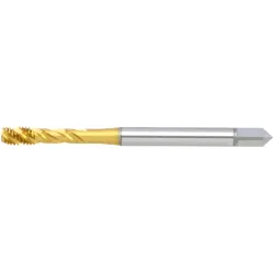 Závitník strojní, neprůchozí, M, UNI, šroubová drážka 45°, HSSE TiN., DIN371/C, ISO2 / 6H