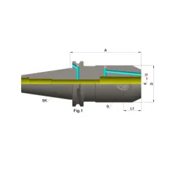 WEMAG Frézovací upínač KKB s chladicím kanálem