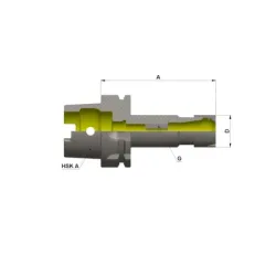 ER Mini upínací pouzdro s prodlouženou délkou - HSK-A100