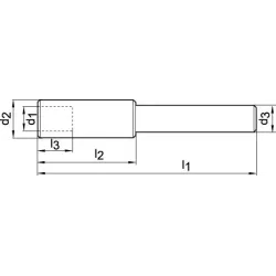 Držák na záhlubník s vodicím čepem, kombinovaný, s vnitř. chl.