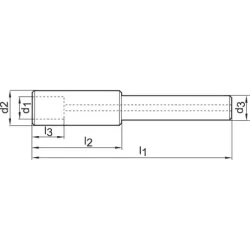 Držák na záhlubník s vodicím čepem, kombinovaný, s vnitř. chl.