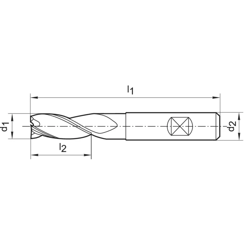 Fréza stopková SL WHM, dlouhá, 3z, DIN6527L, FIRE, Gühring 5531