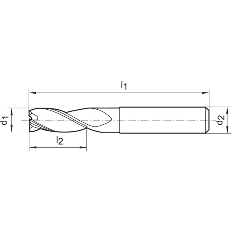 Fréza stopková SL WHM, dlouhá, 3z, DIN6527L, FIRE, Gühring 5531