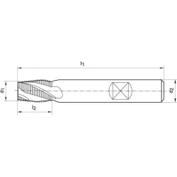 Fréza stopková hrubovací, HSSE, DIN844K, FIRE, Gühring 3690