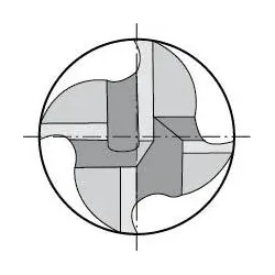 Fréza stopková hrubovací, HSSE, DIN844K, FIRE, Gühring 3690