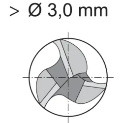Fréza monolitní, drážkovací 3z, HSS-Co8, D327D, M42, Fire, Gühring