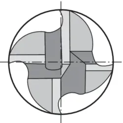 Fréza monolitní, 4z, HSSE-PM, D844K, Ratio, Fire, Gühring
