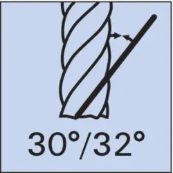 Fréza monolitní, 4z, HSSE-PM, D844K, Ratio, Fire, Gühring