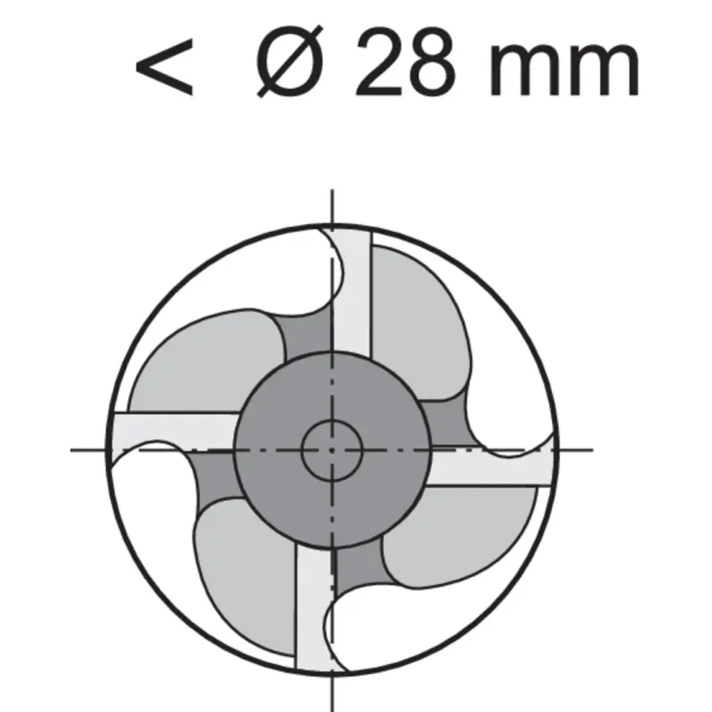 Fréza monolitní, hrubovací, 4z, HSSE-PM, D844K, NRf, Fire, Gühring