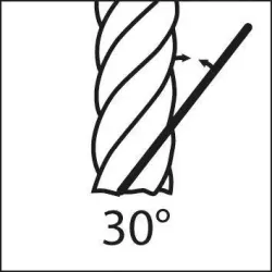 Fréza monolitní, rádiusová, tvrdokov, WN, Fire, Gühring