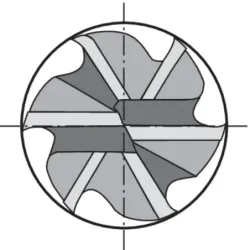 Fréza monolitní, vícezubá, tvrdokov, SL 6527, Fire, Gühring 5745
