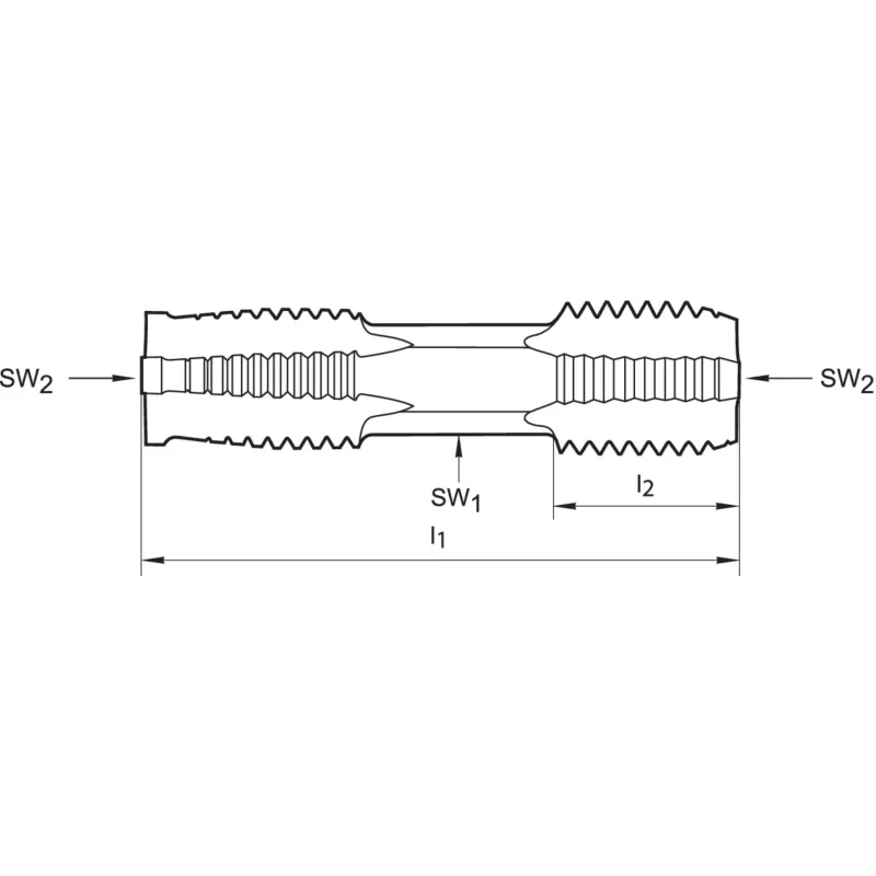 Závitník oboustranný G, VÖLKEL