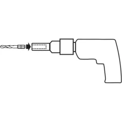 Bit 1/4", vrták spirálový, HSS, broušený, Völkel